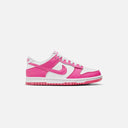 Dunk Low Laser Fushsia Grade School Lifestyle Shoe - White/Laser Fuchsia