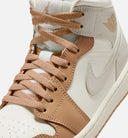 Air Jordan 1 Mid Womens Lifestyle Shoe - Pale Ivory/Hemp/Sail/Light Orewood Brown