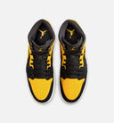 Air Jordan 1 Mid SE Mens Lifestyle Shoe -  Black/White/Varsity Maize